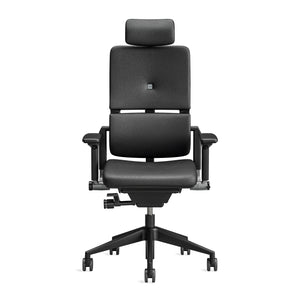 With headrest / Europe Leather Black 0273