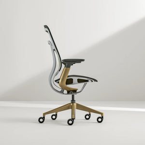 Without headrest / Intermix Black KR08+Matte Brass 4B22