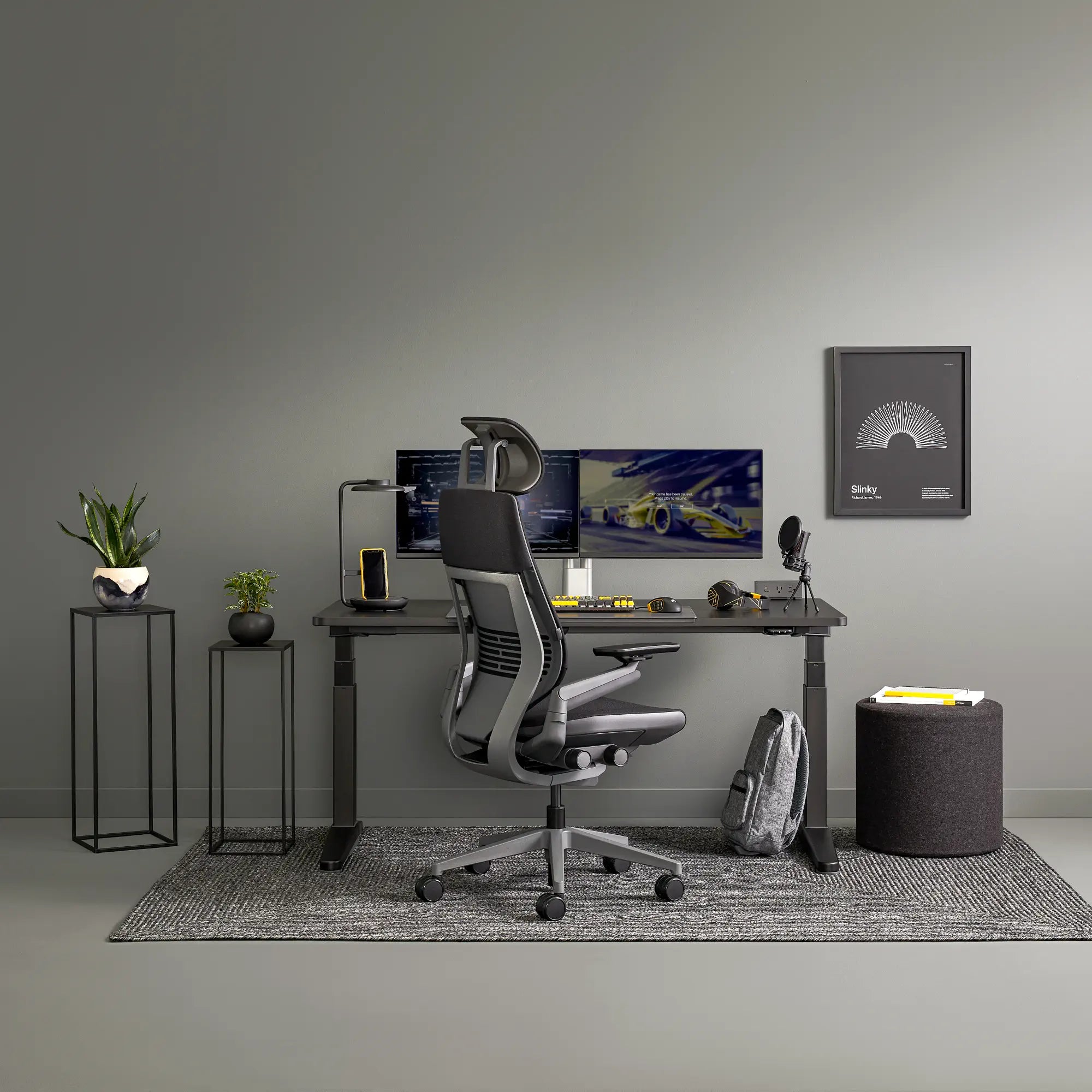 With headrest / 3D Knit Black 01+Era Onyx CSE14