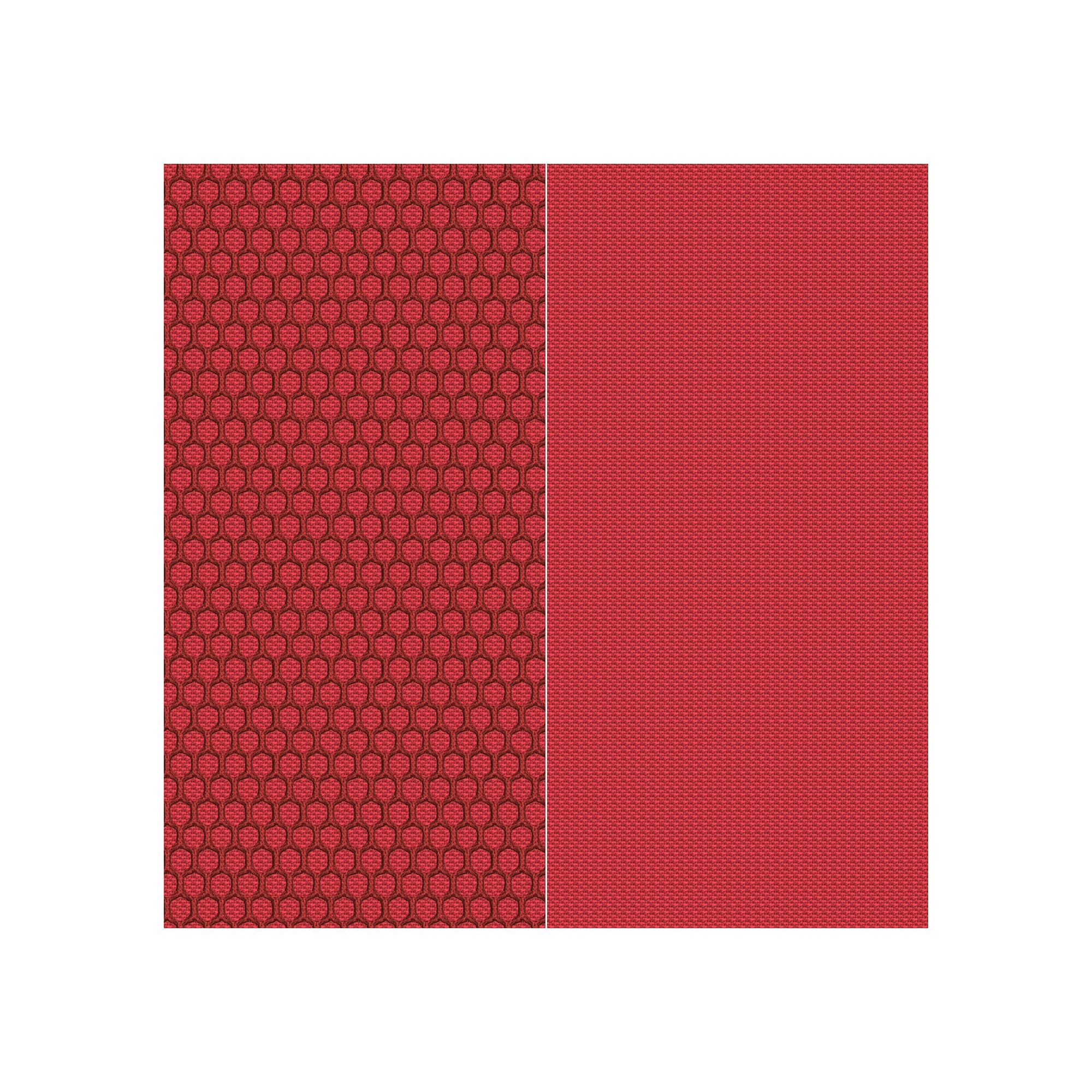 With headrest / 3D Knit Scarlet 14+Atlantic Red AT01