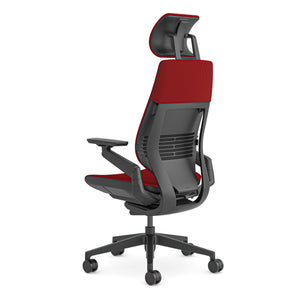 With headrest / 3D Knit Scarlet 14+Atlantic Red AT01