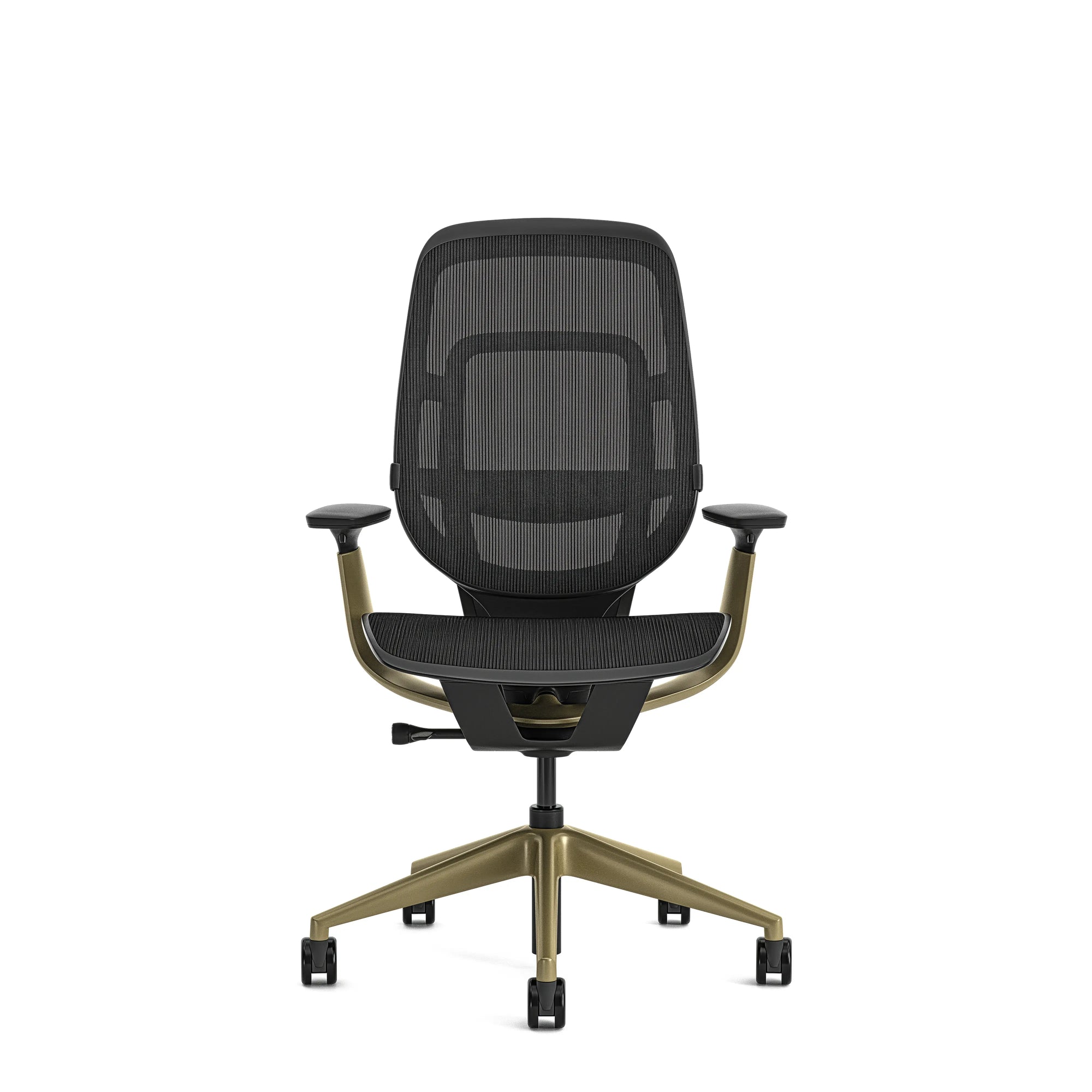 Without headrest / Intermix Black KR08+Matte Brass 4B22