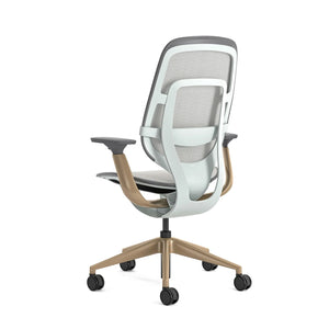 Without headrest / Intermix Opaque Seagull KR14+Matte Brass 4B22