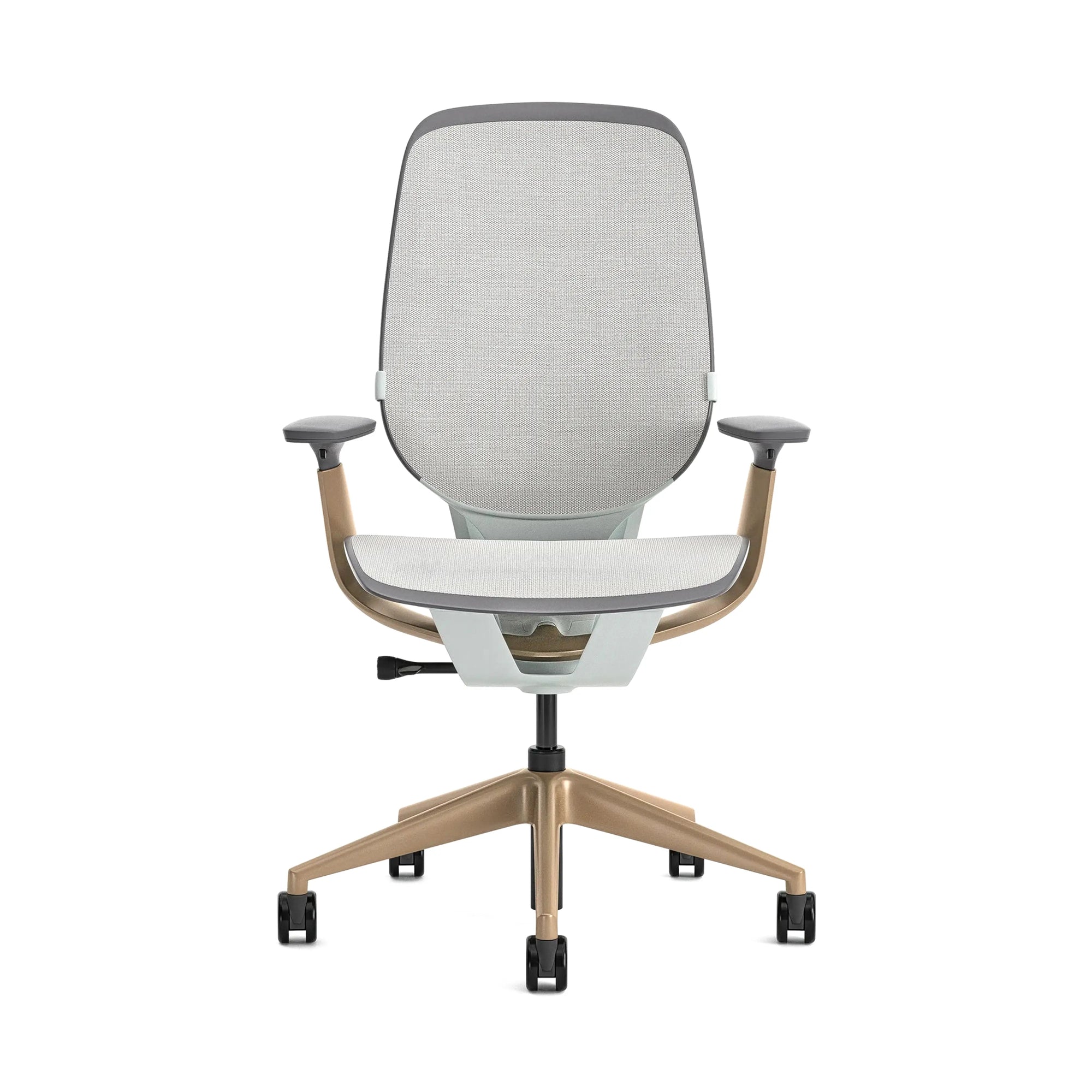 Without headrest / Intermix Opaque Seagull KR14+Matte Brass 4B22