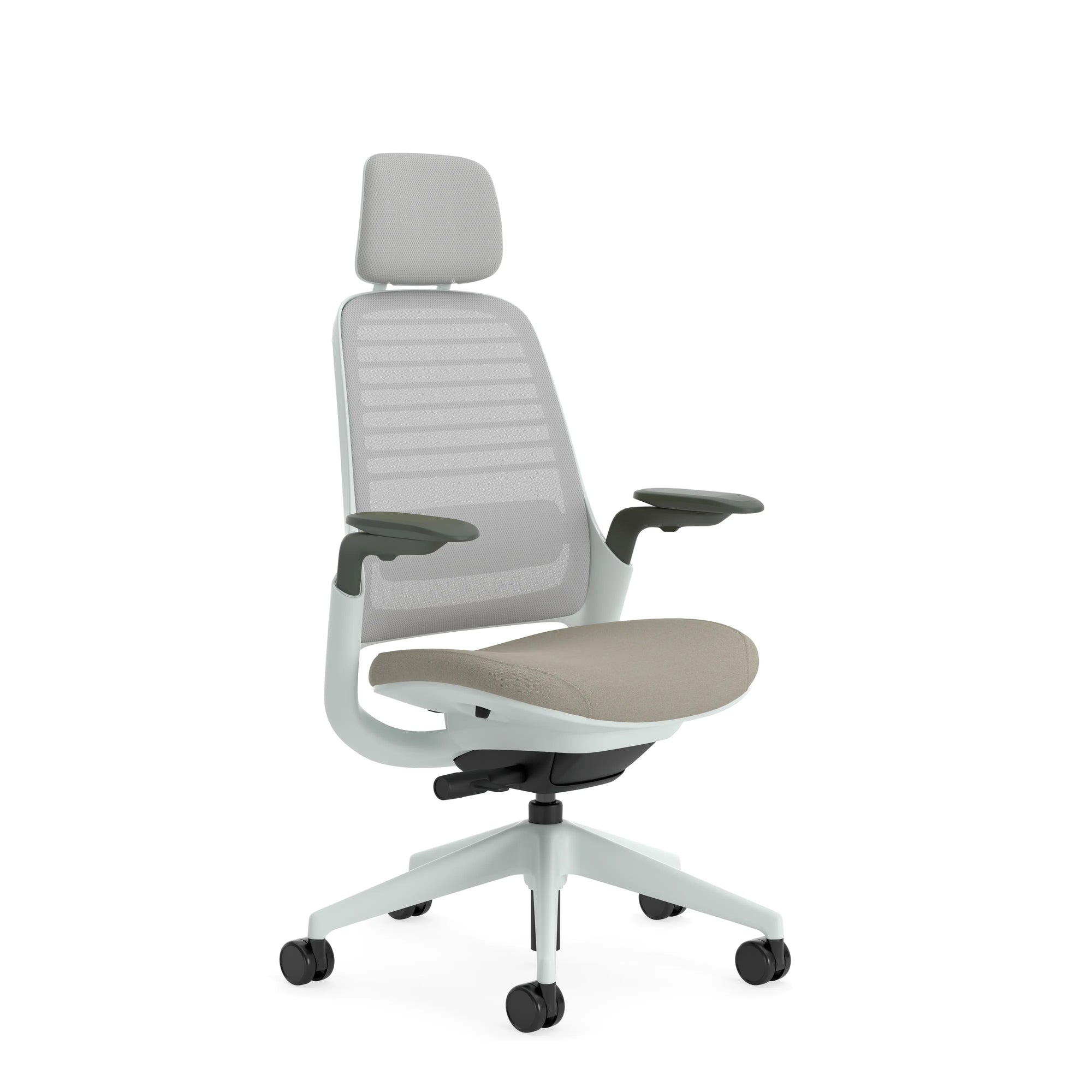 With headrest / 3D Microknit Seagull 5T31/Era Truffle CSE02