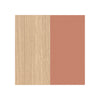 Melamine Clear Oak 2 2LAK/Paint Rose Quartz 1ATG
